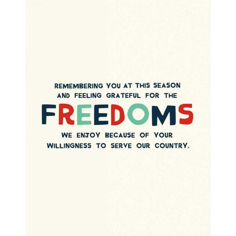 Freedoms White Modern Wood Framed Art Print by Mullan, Michael