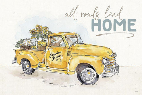 Farmhouse Flea Market I Black Ornate Wood Framed Art Print with Double Matting by Tavoletti, Anne