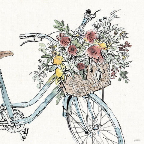 Farmhouse Flea Market XI White Modern Wood Framed Art Print with Double Matting by Tavoletti, Anne