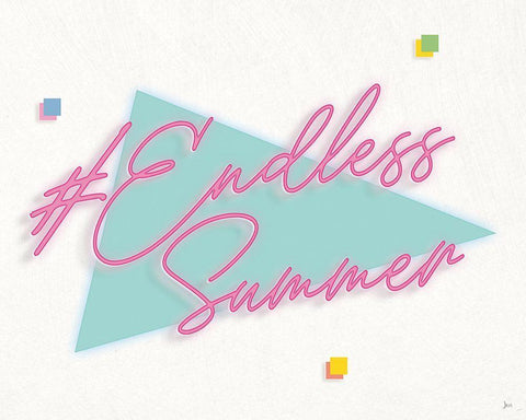 Endless Summer I White Modern Wood Framed Art Print with Double Matting by Aiken, Jess