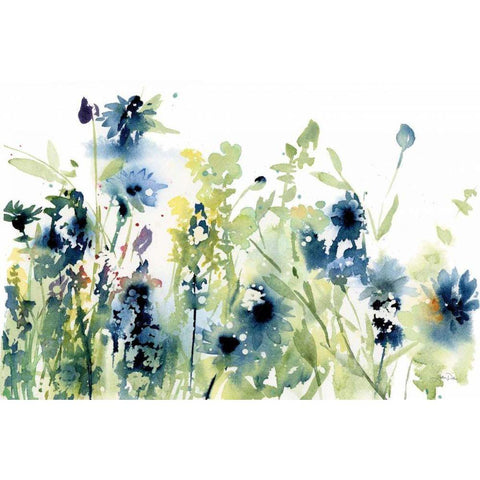 Wild Meadow Flowers Gold Ornate Wood Framed Art Print with Double Matting by Pete, Katrina