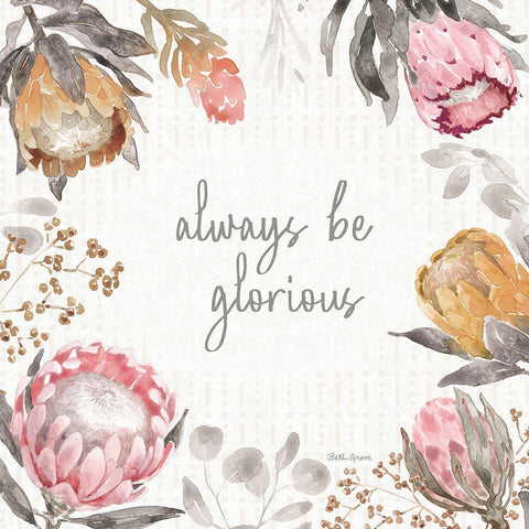 Petal Passion III Soft Boho Black Ornate Wood Framed Art Print with Double Matting by Grove, Beth