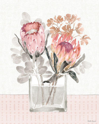 Petal Passion IV Soft Boho White Modern Wood Framed Art Print with Double Matting by Grove, Beth