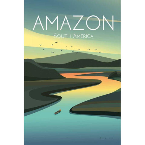 Amazon Black Modern Wood Framed Art Print by Escalante, Omar