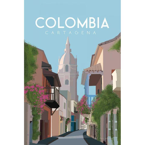 Colombia Gold Ornate Wood Framed Art Print with Double Matting by Escalante, Omar