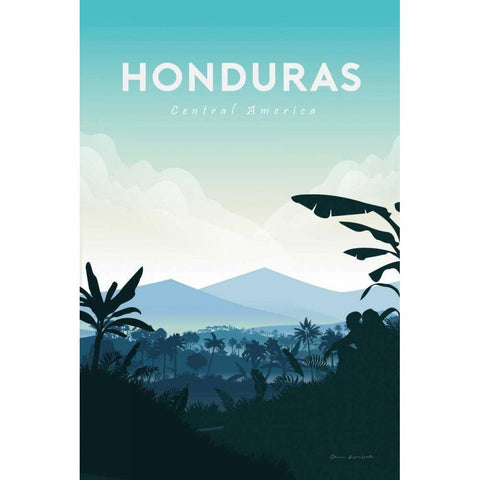 Honduras White Modern Wood Framed Art Print by Escalante, Omar