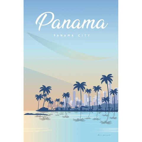 Panama White Modern Wood Framed Art Print by Escalante, Omar