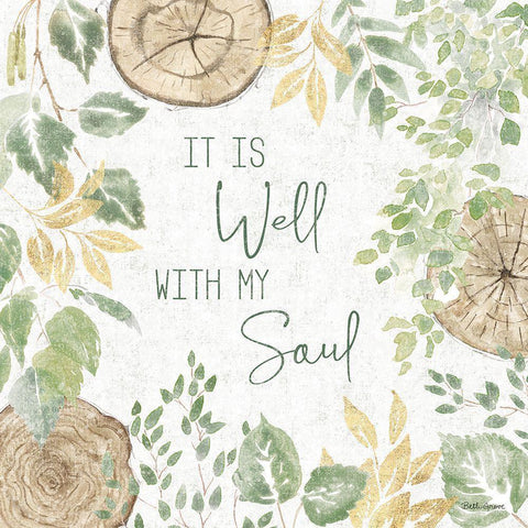 Natures Leaves IV Sage White Modern Wood Framed Art Print by Grove, Beth