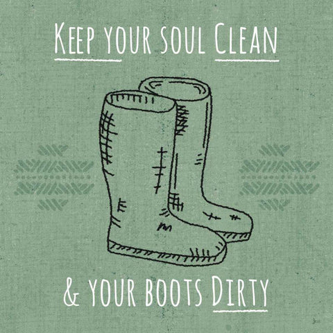 Home Grown I Black Modern Wood Framed Art Print with Double Matting by Aiken, Jess