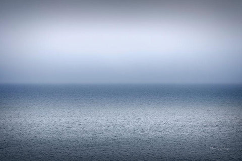 Bay of Fundy White Modern Wood Framed Art Print with Double Matting by Majchrowicz, Alan