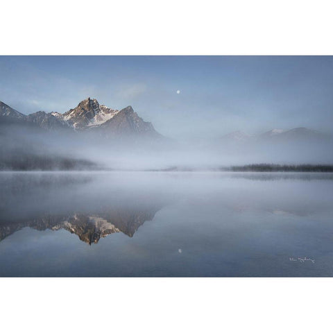 Stanley Lake Idaho White Modern Wood Framed Art Print by Majchrowicz, Alan