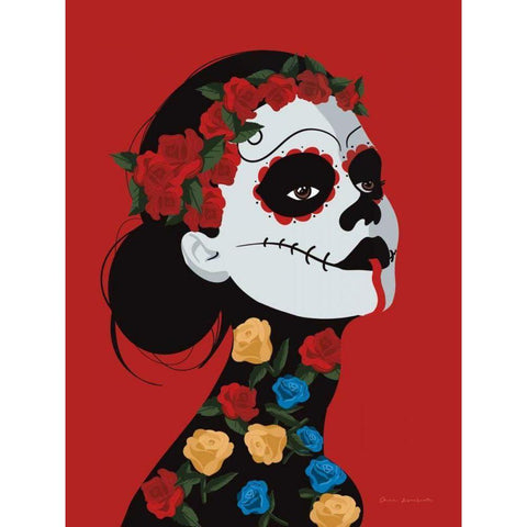 Dia de Los Muertos I Gold Ornate Wood Framed Art Print with Double Matting by Escalante, Omar