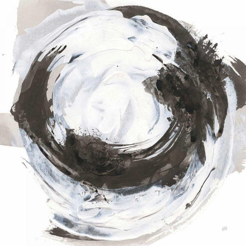 Beginning II Black Ornate Wood Framed Art Print with Double Matting by Paschke, Chris