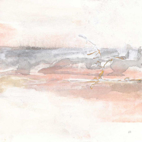 Secondary Abstractions II White Modern Wood Framed Art Print with Double Matting by Paschke, Chris