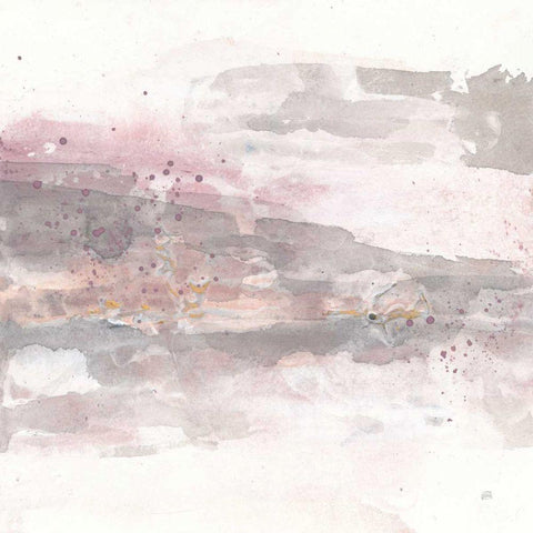 Secondary Abstractions VI White Modern Wood Framed Art Print with Double Matting by Paschke, Chris