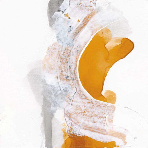 Amber Wash I Black Modern Wood Framed Art Print by Paschke, Chris