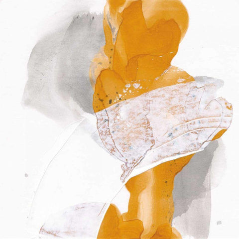 Amber Wash III Black Modern Wood Framed Art Print by Paschke, Chris