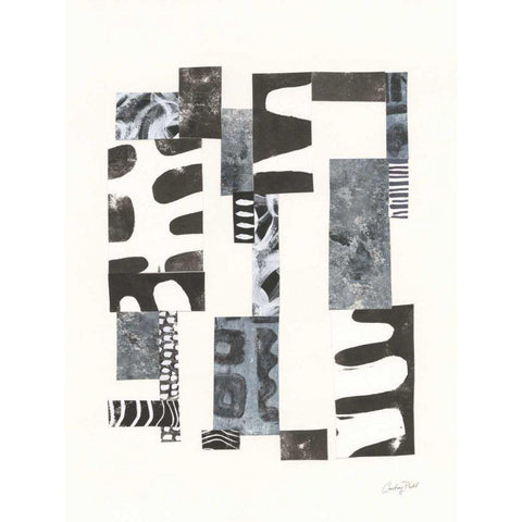 Overlap II White Modern Wood Framed Art Print by Prahl, Courtney