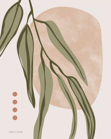 Restore Eucalyptus I White Modern Wood Framed Art Print with Double Matting by Gallagher, Megan