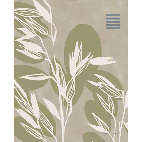 Restore Wheat White Modern Wood Framed Art Print by Gallagher, Megan