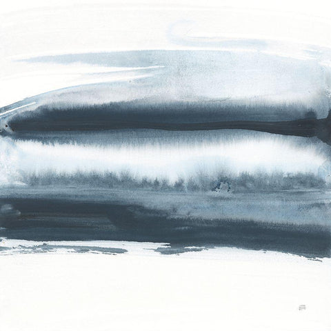 Waterway Minimalism I Black Modern Wood Framed Art Print by Paschke, Chris