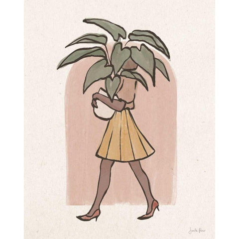 Plant Ladies II White Modern Wood Framed Art Print by Penner, Janelle