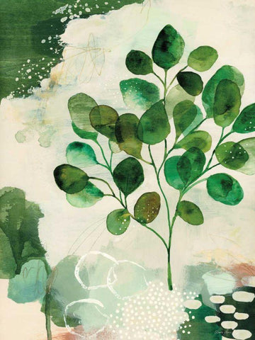 Nature Story III Black Ornate Wood Framed Art Print with Double Matting by Horn, Laura