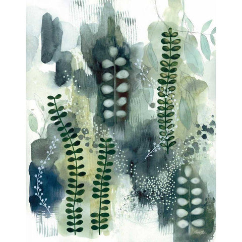 Woodland Walk VI Black Modern Wood Framed Art Print with Double Matting by Horn, Laura