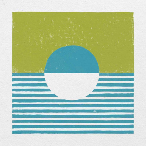 Reflection IV Green Black Modern Wood Framed Art Print by Hershey, Moira