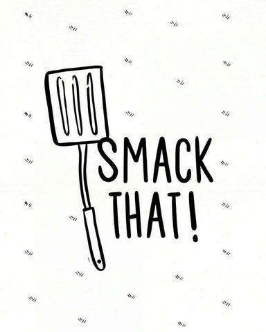 Kitchen Etiquette IV White Modern Wood Framed Art Print with Double Matting by York, Leah