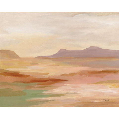 Desert Hues White Modern Wood Framed Art Print by Vassileva, Silvia