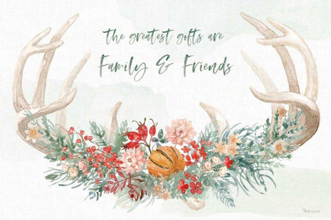 Festive Season I White Modern Wood Framed Art Print with Double Matting by Grove, Beth