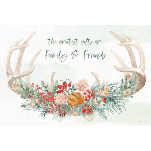 Festive Season I Black Modern Wood Framed Art Print with Double Matting by Grove, Beth