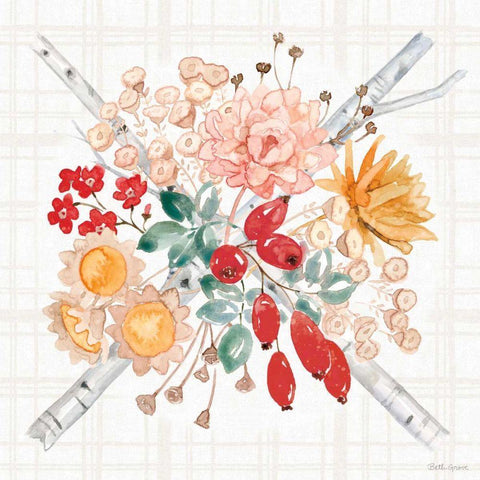 Festive Season VII Black Modern Wood Framed Art Print with Double Matting by Grove, Beth