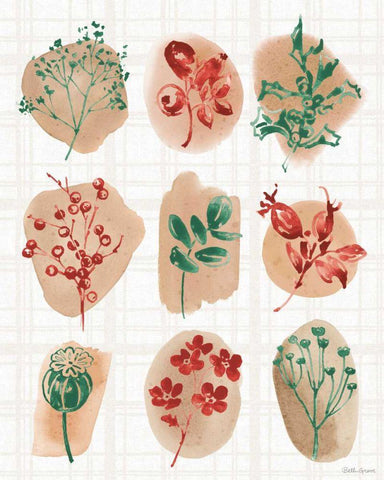 Festive Season VIII Black Ornate Wood Framed Art Print with Double Matting by Grove, Beth