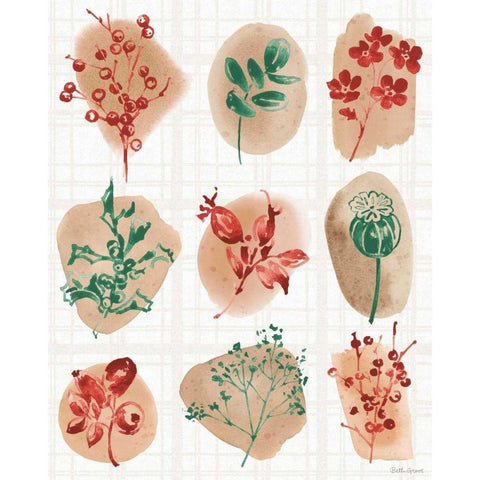 Festive Season IX Gold Ornate Wood Framed Art Print with Double Matting by Grove, Beth