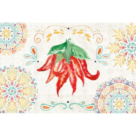 Sweet and Spicy I Black Modern Wood Framed Art Print by June, Dina