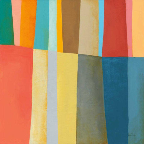 Stitched Together IV Oasis Black Modern Wood Framed Art Print by Davies, Jane