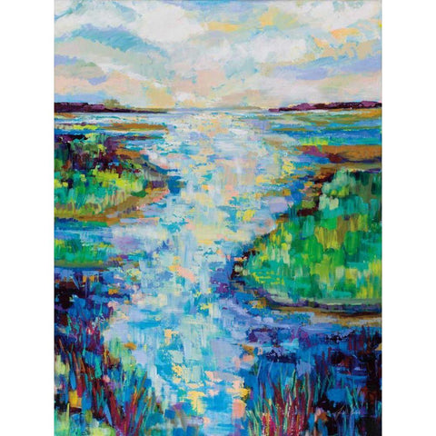 Thriving Marsh Gold Ornate Wood Framed Art Print with Double Matting by Vertentes, Jeanette