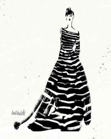 Style Sketches II White Modern Wood Framed Art Print with Double Matting by Tavoletti, Anne