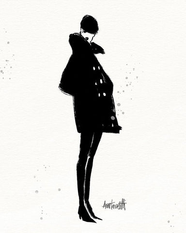 Style Sketches V White Modern Wood Framed Art Print with Double Matting by Tavoletti, Anne