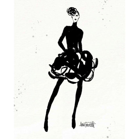 Style Sketches VI White Modern Wood Framed Art Print by Tavoletti, Anne