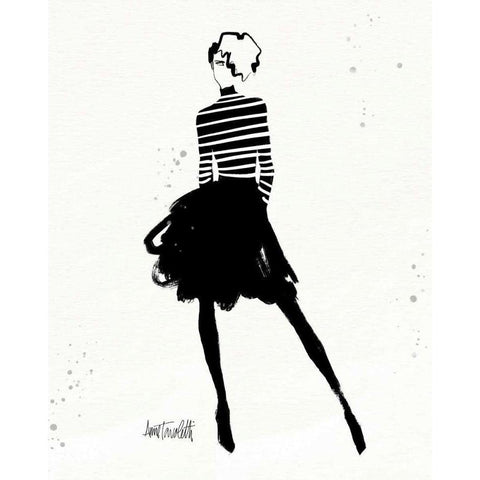 Style Sketches VII Black Modern Wood Framed Art Print by Tavoletti, Anne