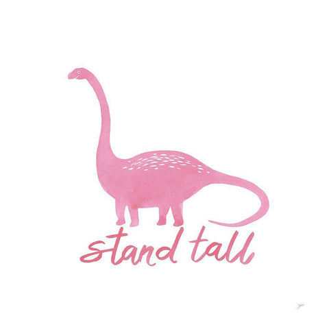 Dino Inspiration VI Pink Black Ornate Wood Framed Art Print with Double Matting by Panganiban, Karyn