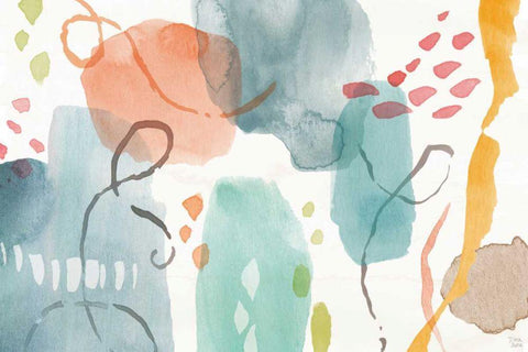 Winged Whisper VIII Black Ornate Wood Framed Art Print with Double Matting by June, Dina