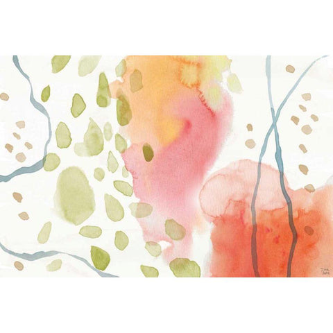 Winged Whisper IX Black Modern Wood Framed Art Print with Double Matting by June, Dina