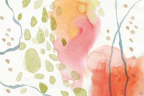 Winged Whisper IX Black Ornate Wood Framed Art Print with Double Matting by June, Dina