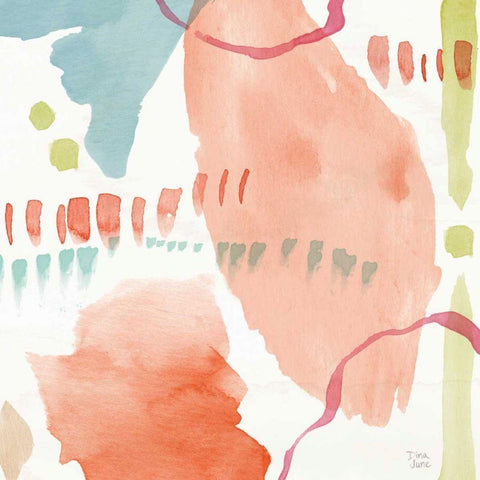 Winged Whisper X White Modern Wood Framed Art Print with Double Matting by June, Dina