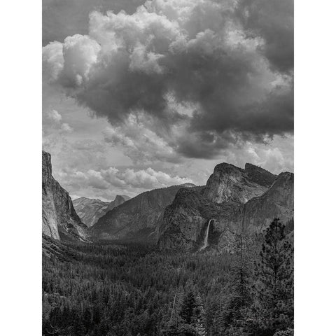 Scenic Landscape III BW Crop II Black Modern Wood Framed Art Print by Eichman, Andre