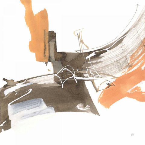 Melody I White Modern Wood Framed Art Print by Paschke, Chris